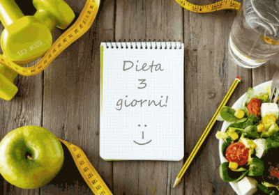 Dieta di 3 giorni + esercizio fisico per smaltire le abbuffate!