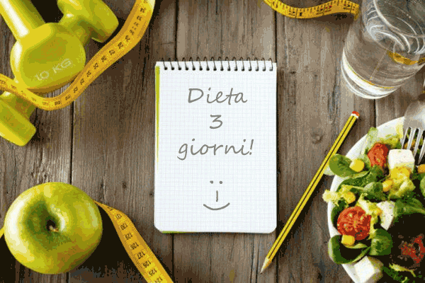 dieta-3-giorni-esercizio-fisico