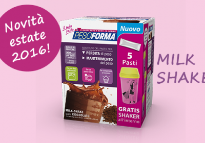 Arriva il MilkShake al cioccolato di Pesoforma!