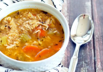 Minestrone di quinoa con verdure e pollo!