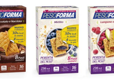 Nuovo formato dei Biscotti Pesoforma: più biscotti, meno calorie