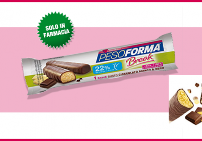 Pesoforma Snack Break al cioccolato bianco e nero!