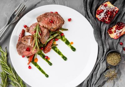 Scaloppine di vitello con melograno