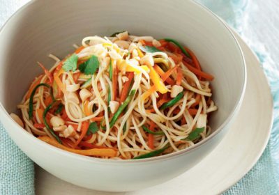 Spaghetti Shirataki ai coriandoli di verdure!