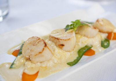 Capesante con verdure