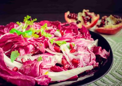 Insalata di radicchio e melograno