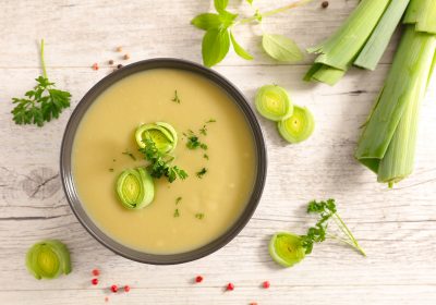 Vellutata di porri e finocchi
