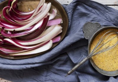Sformatini di polenta con radicchio di Treviso e taleggio