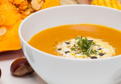 Vellutata di castagne e zucca