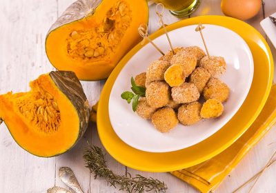 Crocchette di ceci e zucca al forno