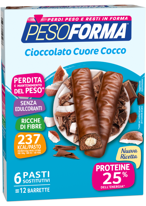 Barrette al Cioccolato Cuore Cocco
