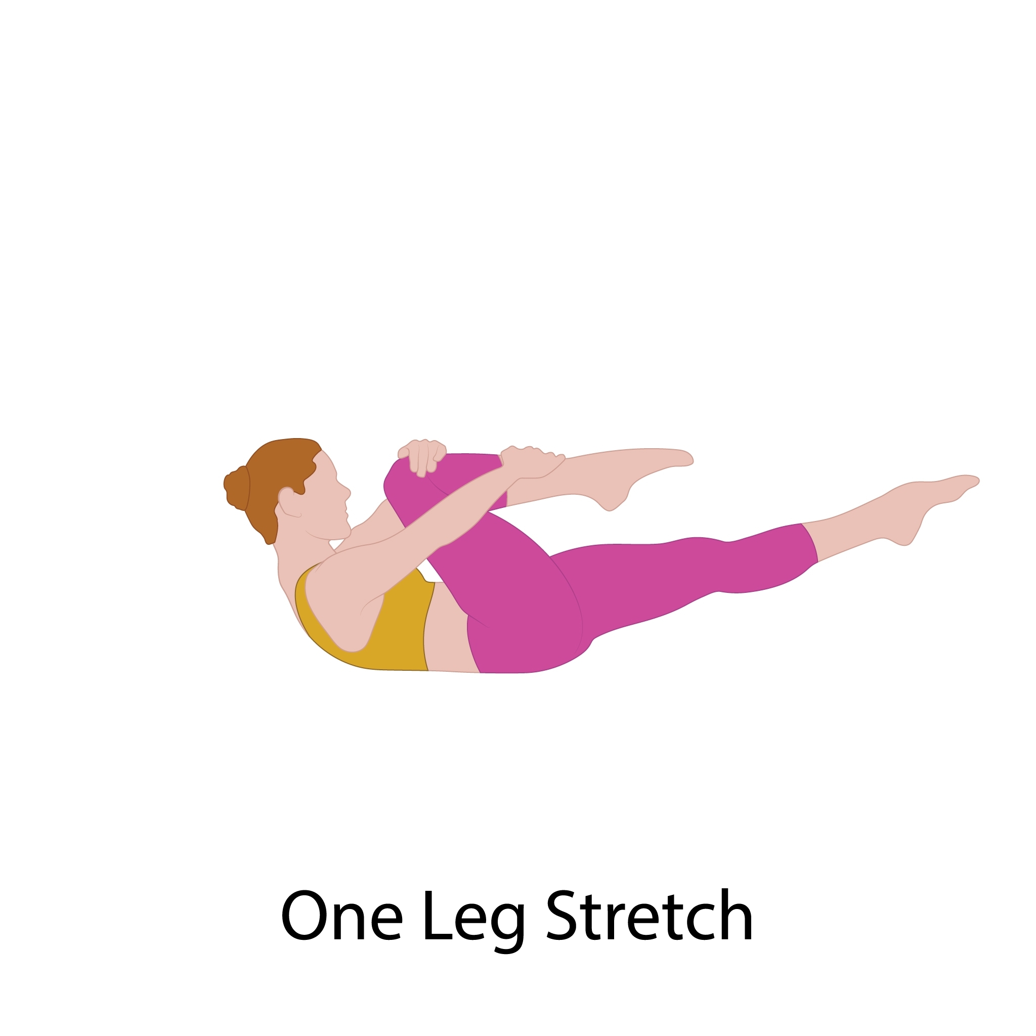 One leg stretch 10 rip