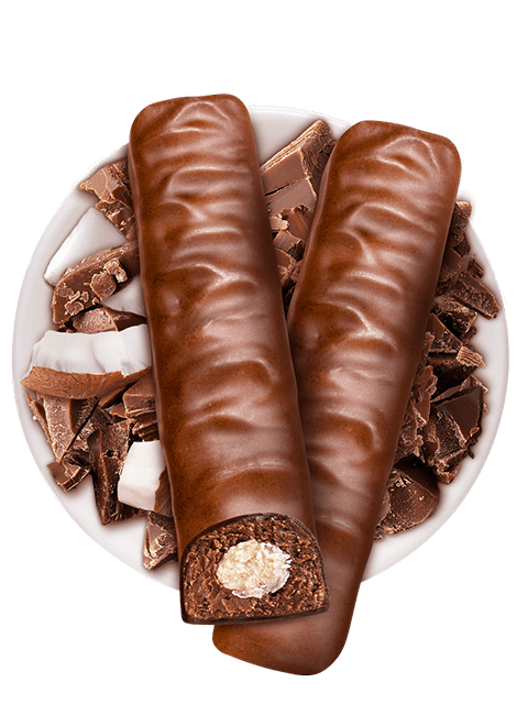 Barrette al Cioccolato Cuore Cocco