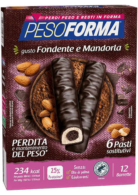 Barrette al Cioccolato Fondente e Mandorla