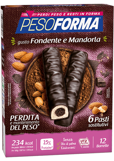 Barrette al Cioccolato Fondente e Mandorla