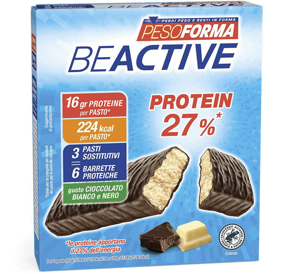 Barrette gusto cioccolato bianco e nero - Pesoforma