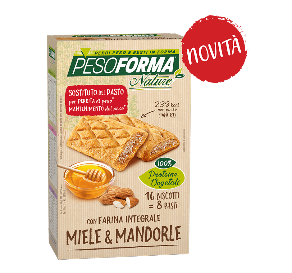 Biscotto Miele e Mandorle con Farina Integrale - Pesoforma