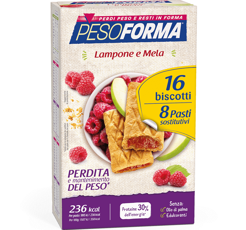 Biscotti Lampone e Mela - Pesoforma