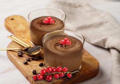 Coppa Caffè con Ribes Rossi e Semi di Chia