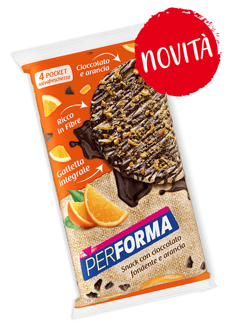 Galletta con cioccolato fondente e arancia