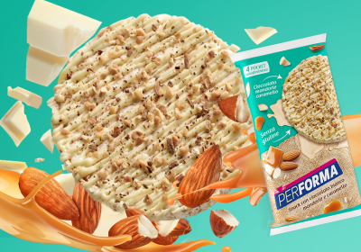 NOVITÀ: arrivano le nuove Gallette Performa con Cioccolato Bianco, Mandorle e Caramello