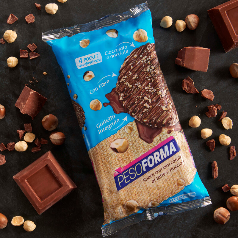 Gallette con Cioccolato al Latte e Nocciole - Pesoforma