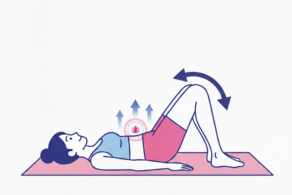 Esercizio Ponte per il pavimento pelvico