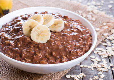 Porridge con banana e mix di semi Pesoforma