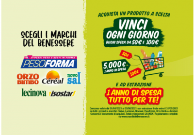 I Marchi del benessere ti regalano la spesa