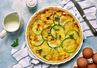 Frittata di zucchine e prosciutto cotto