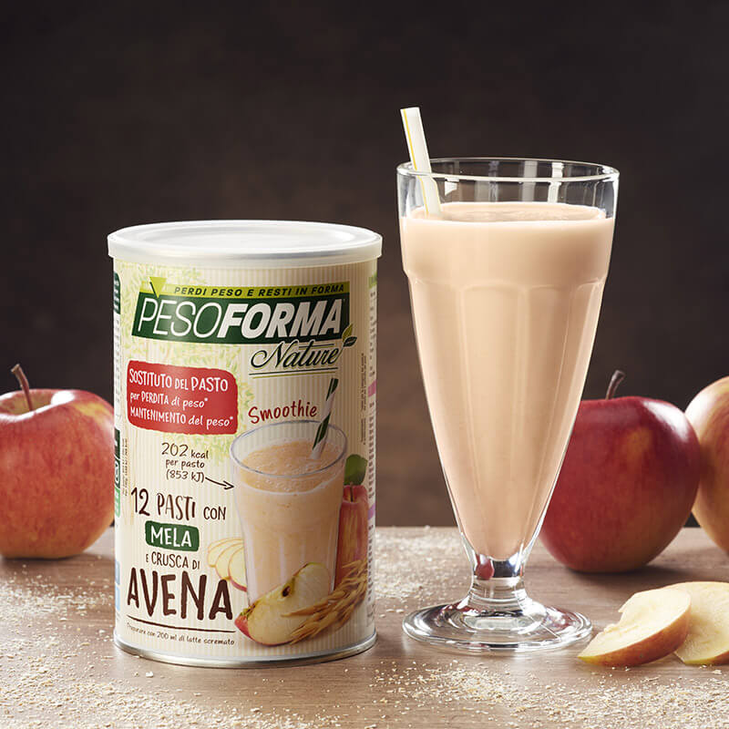 Smoothie con crusca d’avena e mela - Pesoforma