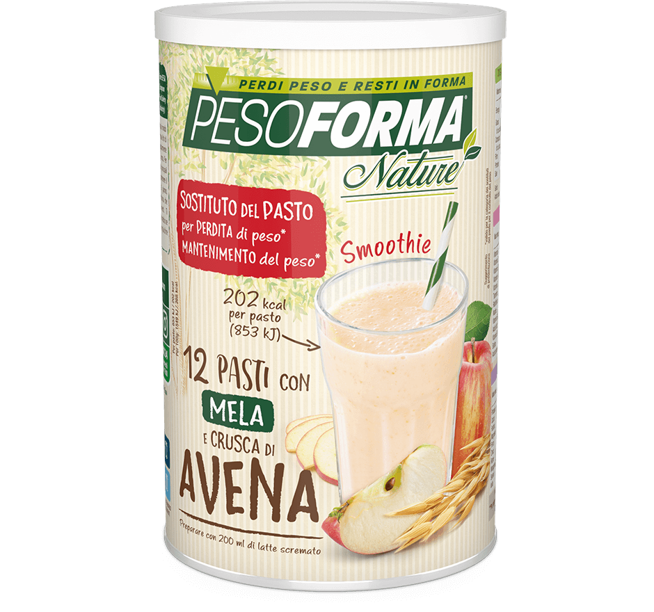 Smoothie con crusca d’avena e mela - Pesoforma