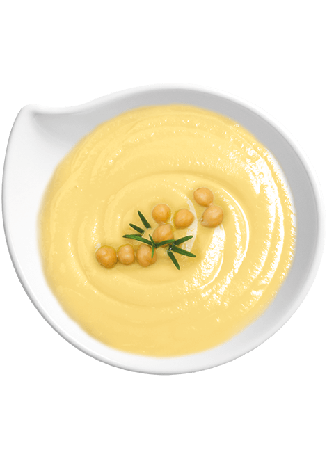 Vellutata ceci, grano e curcuma