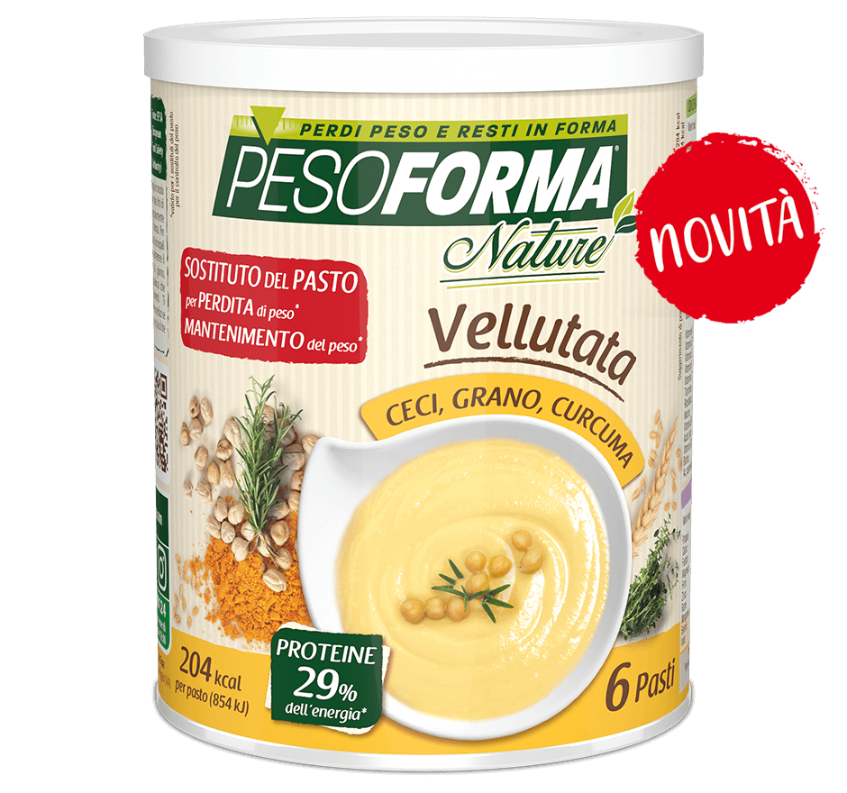 Vellutata ceci, grano e curcuma - Pesoforma