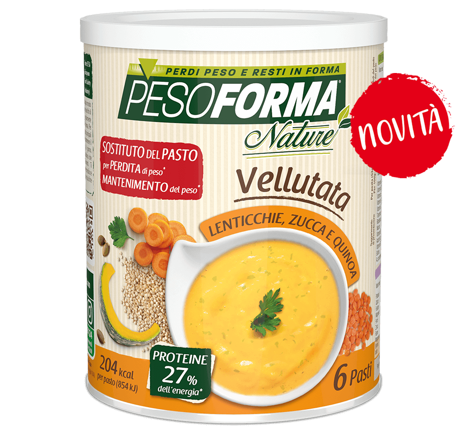 Vellutata lenticchie, zucca e quinoa - Pesoforma